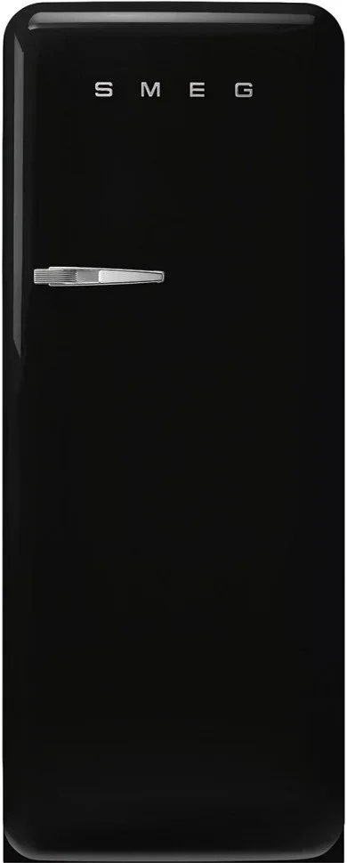 SMEG FAB28RBL6 Отдельностоящий однодверный холодильник,стиль 50-х годов, 60 см, черный, петли справа