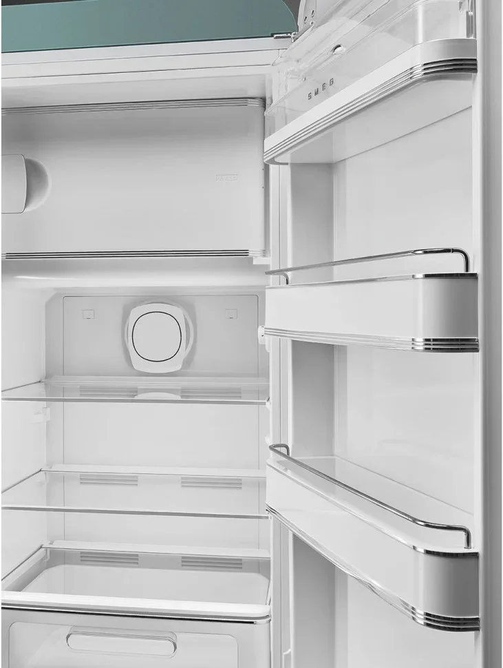 SMEG FAB28RDEG6 Отдельностоящий однодверный холодильник, стиль 50-х годов, 60 см, изумрудно-зеленый